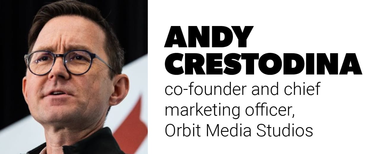 Andy Crestodina, co-founder and chief marketing officer, Orbit Media Studios Andy Crestodina, co-founder and chief marketing officer, Orbit Media Studios