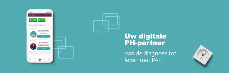 PAH App banner App Screenshot showcasing the PH Human App and its features