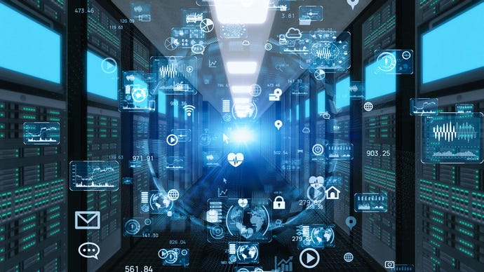 Concept image of  digital transformation. 3D rendering.