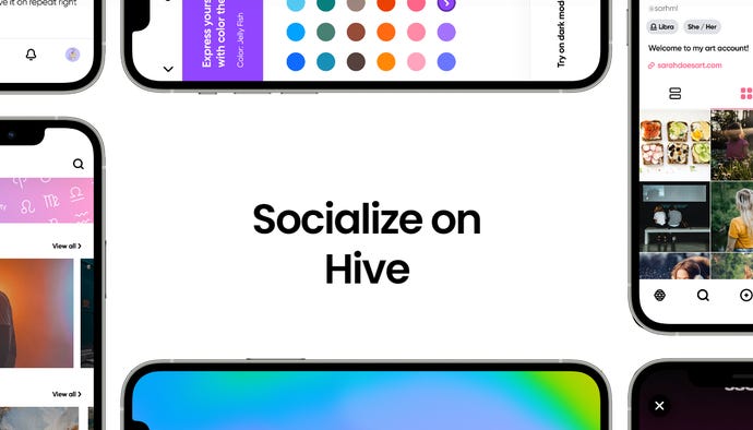 Image of Hive Social homepage