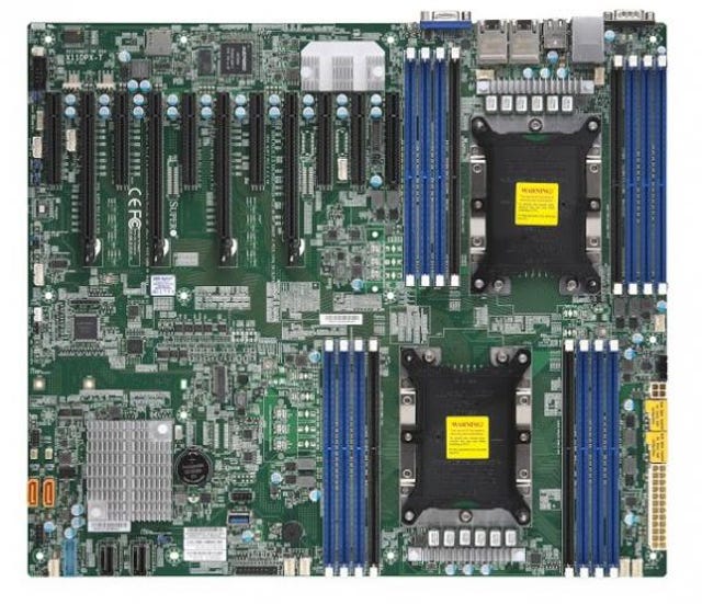 Photo of a motherboard