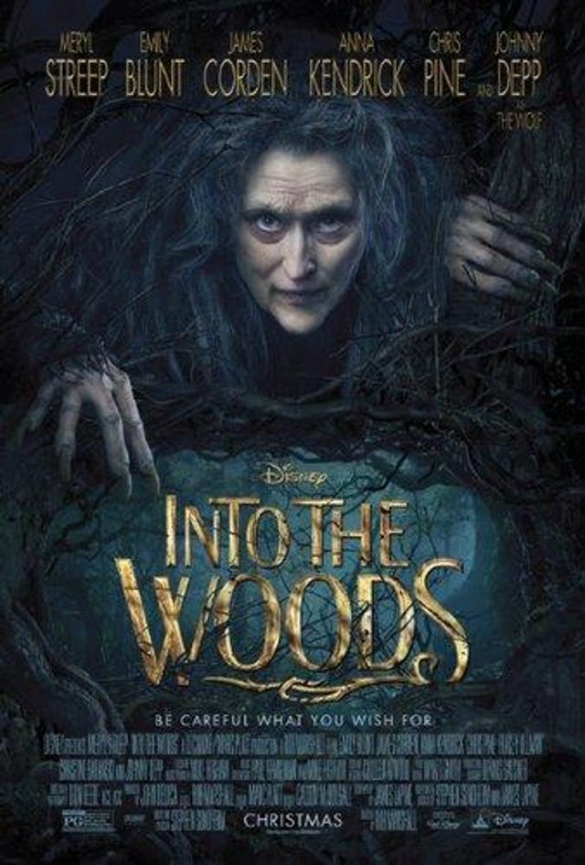 The first lesson we can learn from Into the Woods is that putting Meryl Streep in your movie guarantees that she will get yet