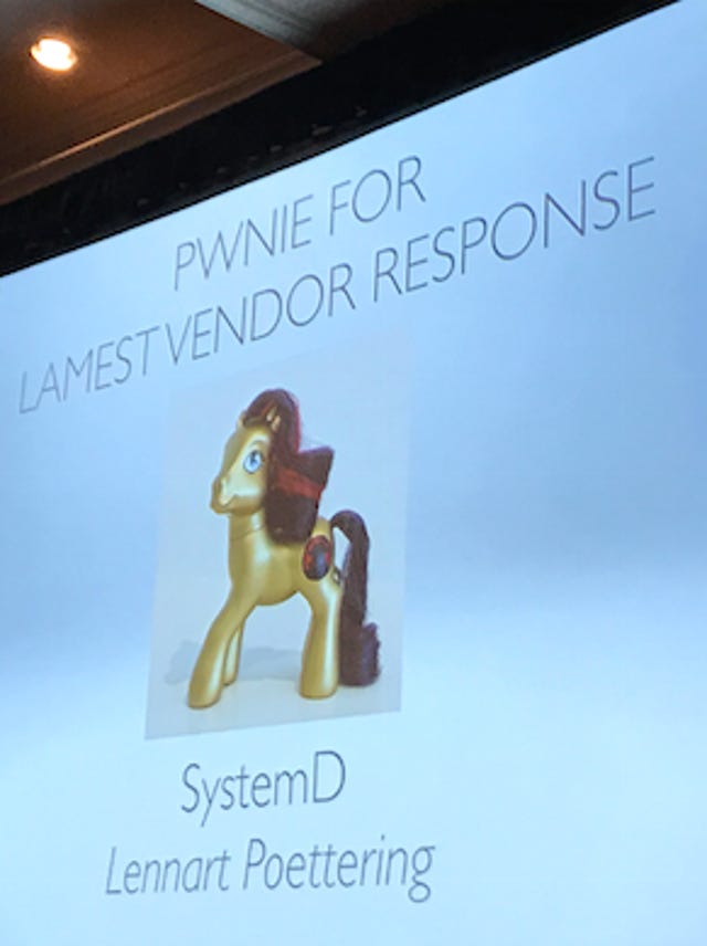 Lamest Vendor Response: SystemD (Lennart Poettering)