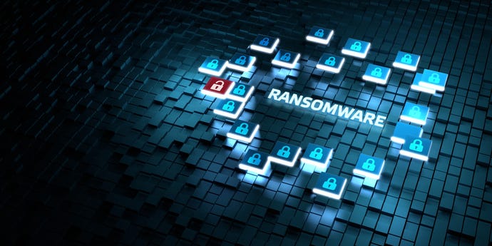 Ransomware, data protection concept image