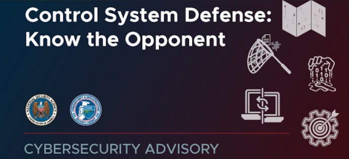 Image of the report from NSA and CISA on protection OT/ICS systems.