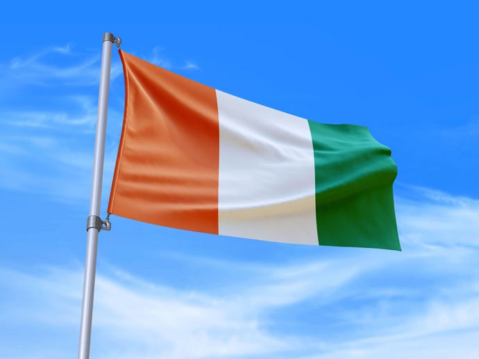 Ivory Coast flag 