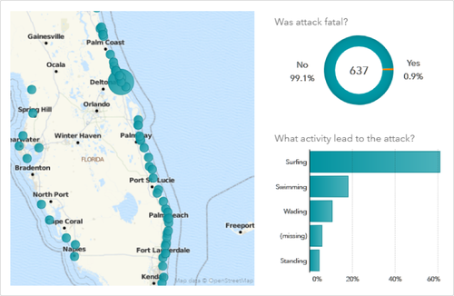 WHERE Sharks Attack IN Florida