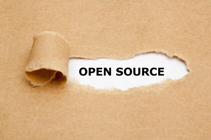 The words "open source"
