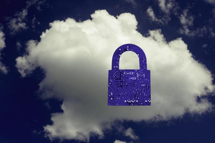 lock with a cloud backdrop