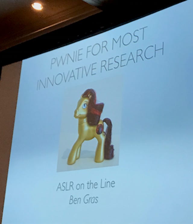 Most Innovative Research: ASLR on the line (Ben Gras et al)