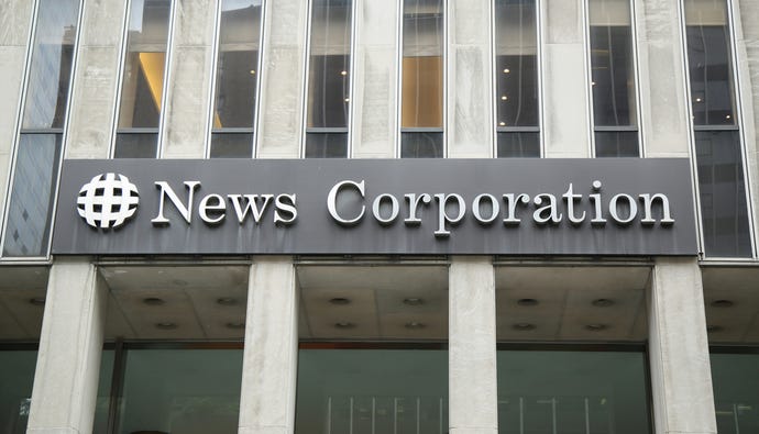 News Corporation headquarters building in New York City.