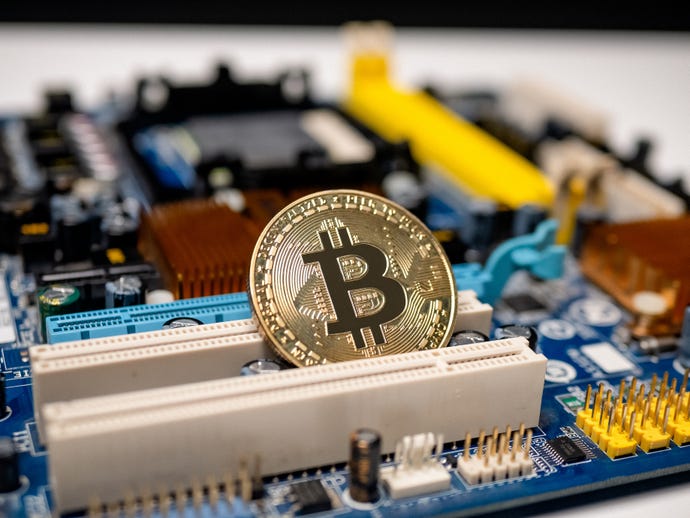 Cryptocurrency on motherboard
