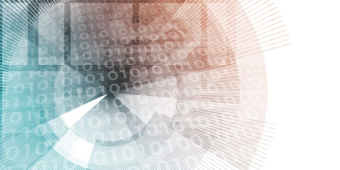 Abstract digital image representing security framework.