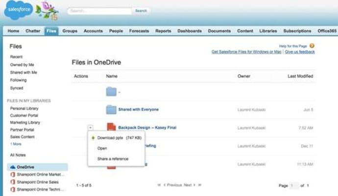 Salesforce.com Connects To Microsoft SharePoint