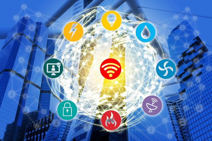 abstract image showing IoT ecosystem