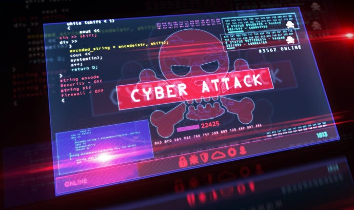 Cyberattack concept