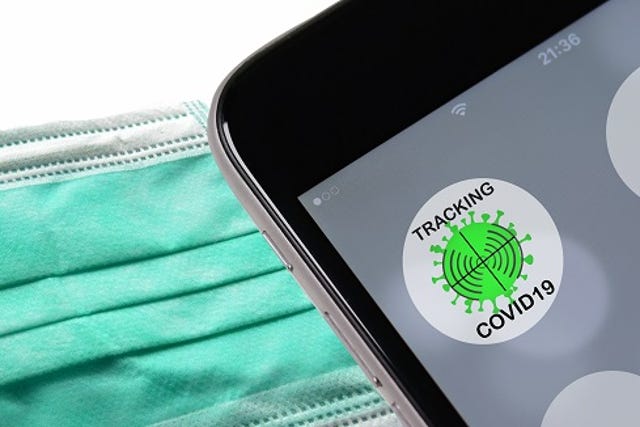mobile phone app for contact tracing