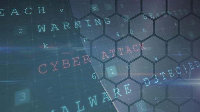 Abstract image illustrating a cyberattack