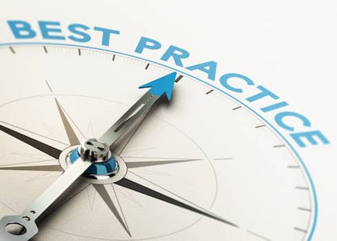 compass pointing to best practices