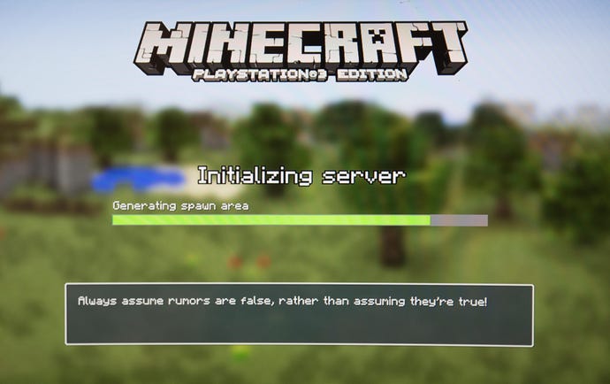 screen shot of minecraft player joining a server