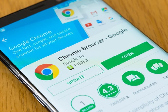 Google Chrome browser download screen