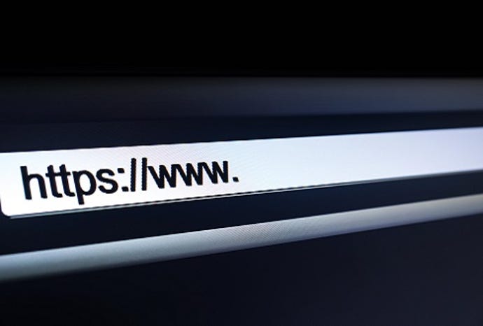 Browser address bar on black background