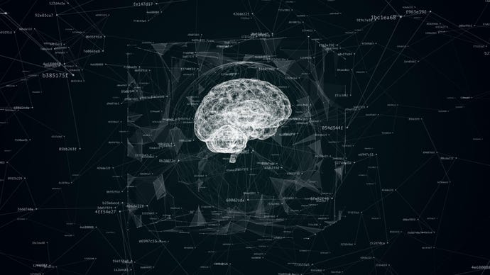 brain surrounded by code to illustrate transformative thinking