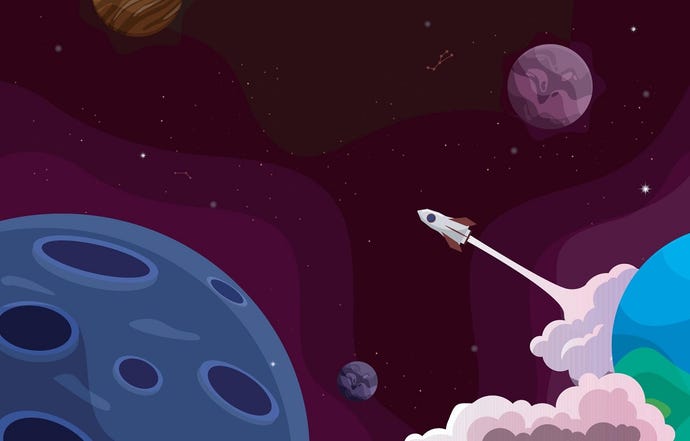 Cartoon image of a spacecraft