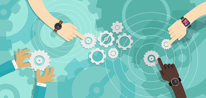 Image depicting software collaboration