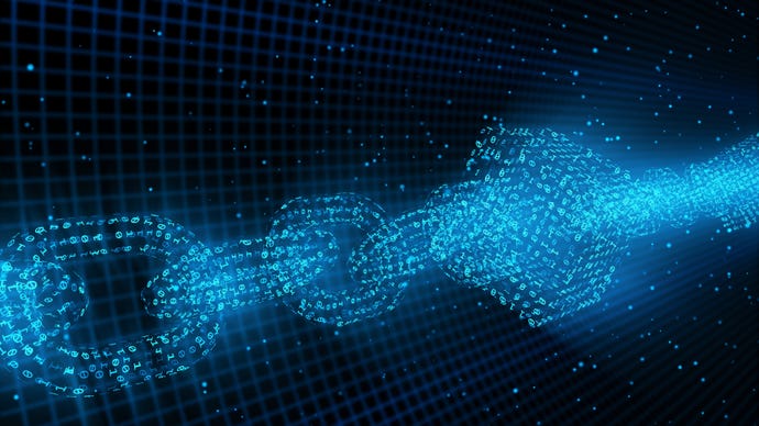 Network Security Concept Crypto Binary Particle Closeup - Abstract Background Texture