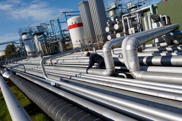 an oil pipeline