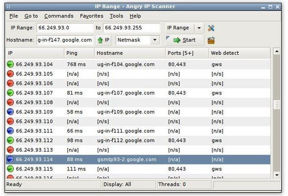 10 Free Or Low Cost Network Discovery - Z10 Angryip Full 