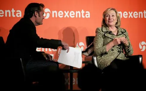 Nexenta CEO Tarkan Maner interviews Hillary Clinton. 