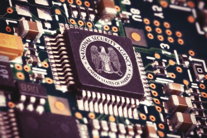 NSA chip on circuit board 