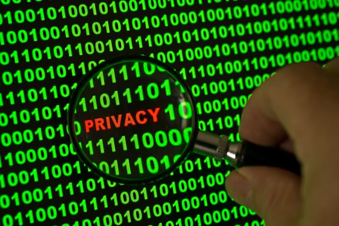 the word "privacy" among binary code