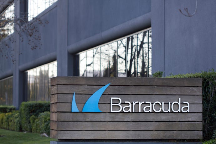The entrance sign at Barracuda Networks Headquarters