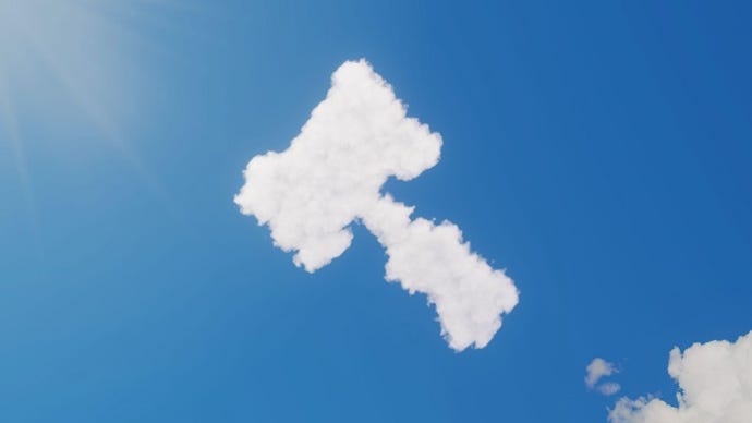 legal gavel in cloud form