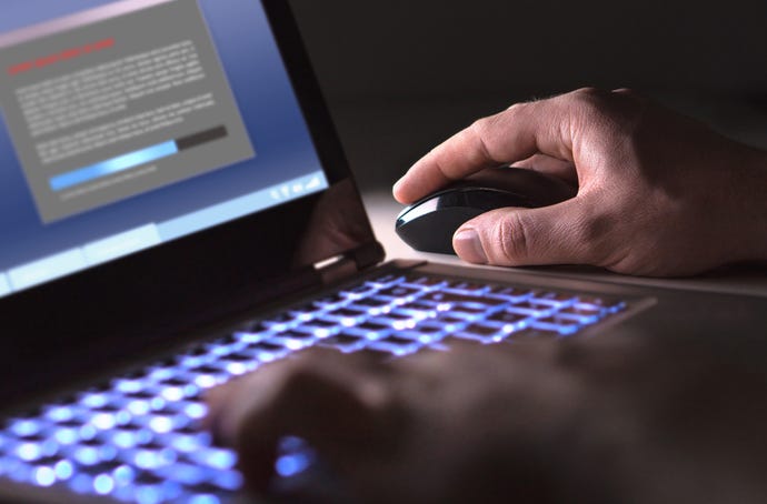 Concept image of pirated software
