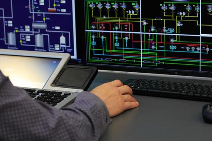 Person using SCADA system