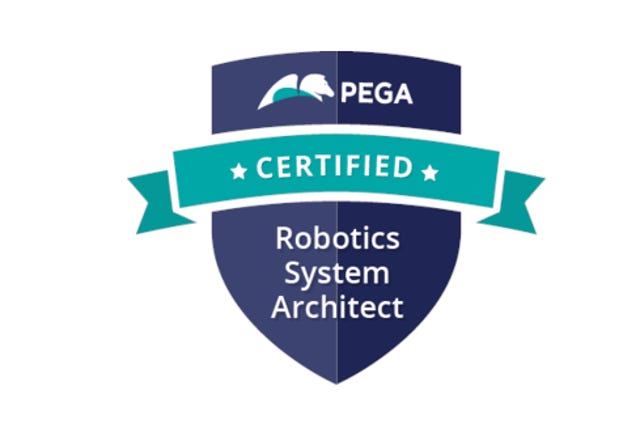 Pega Certified Robotics System Architect (PCRSA) logo