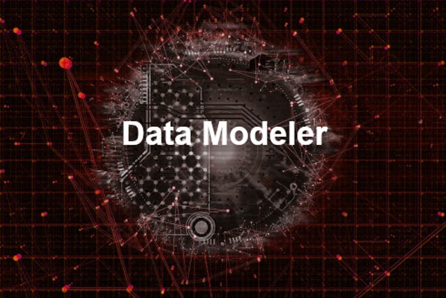 data science abstract with Data Modeler label