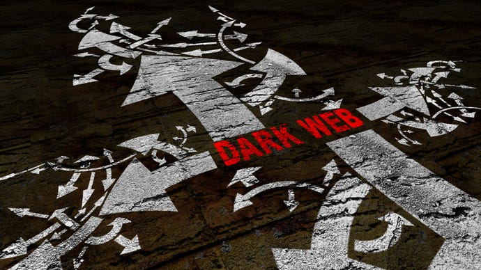Concept illustration of dark web