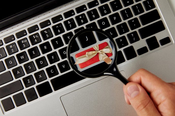 Keyboard with a present in place of key