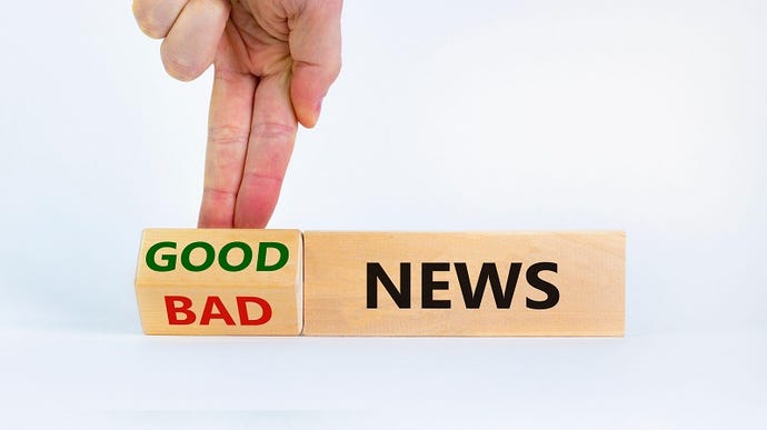 Good news/bad news image