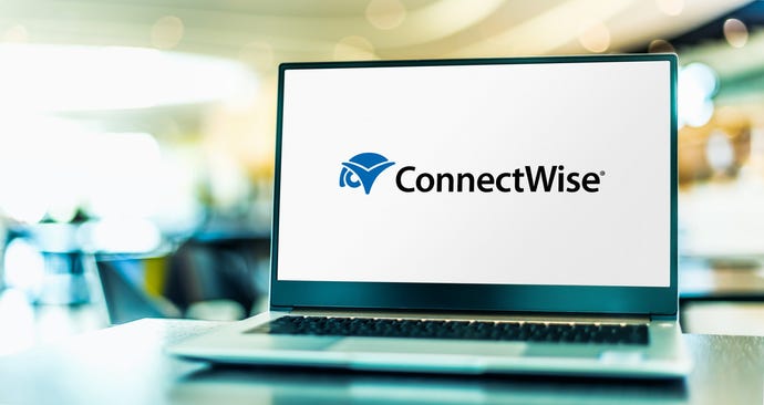 ConnectWise logo on computer screen