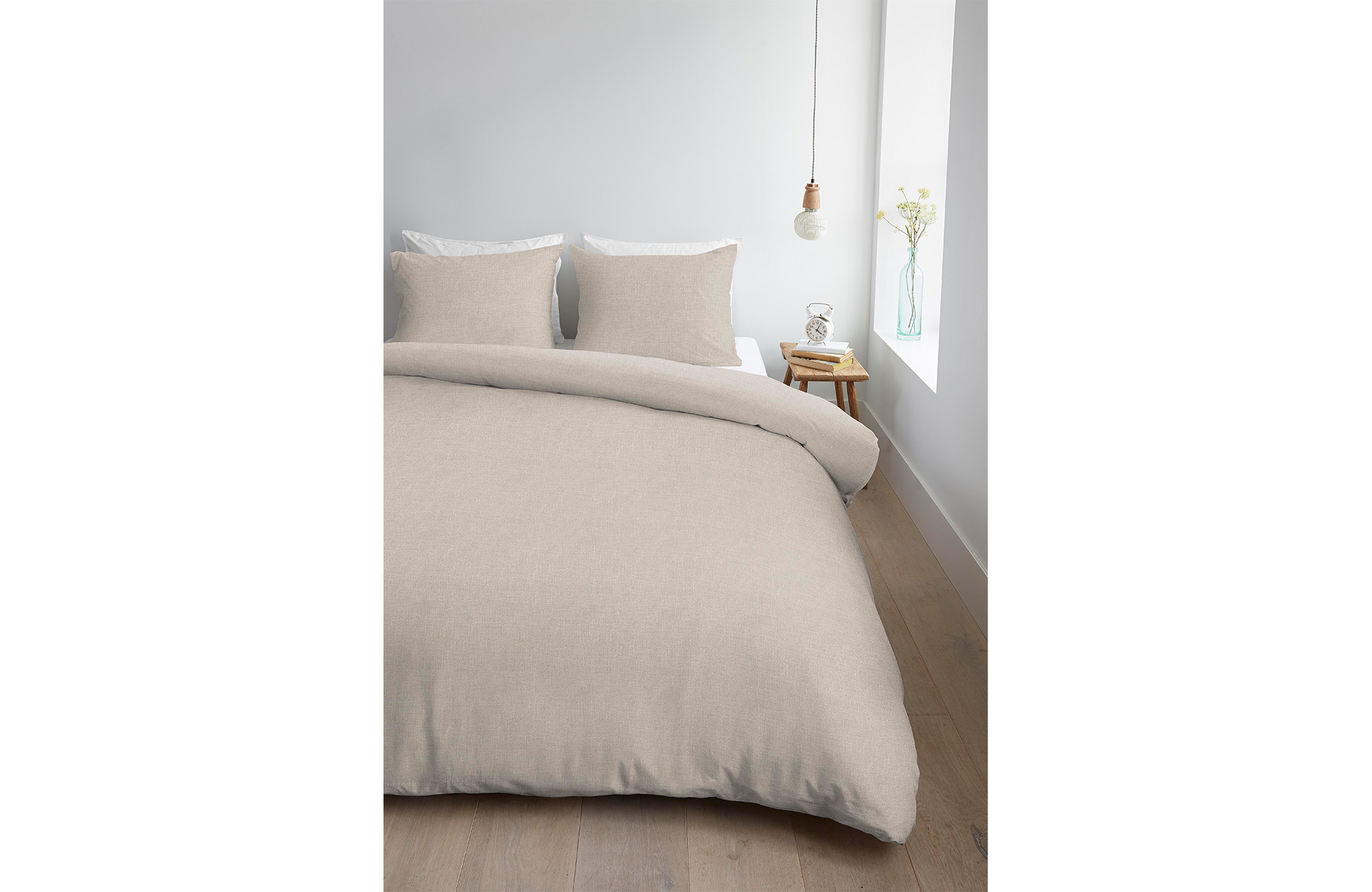 Ambiante Edo Dekbedovertrek Sand | Swiss Sense