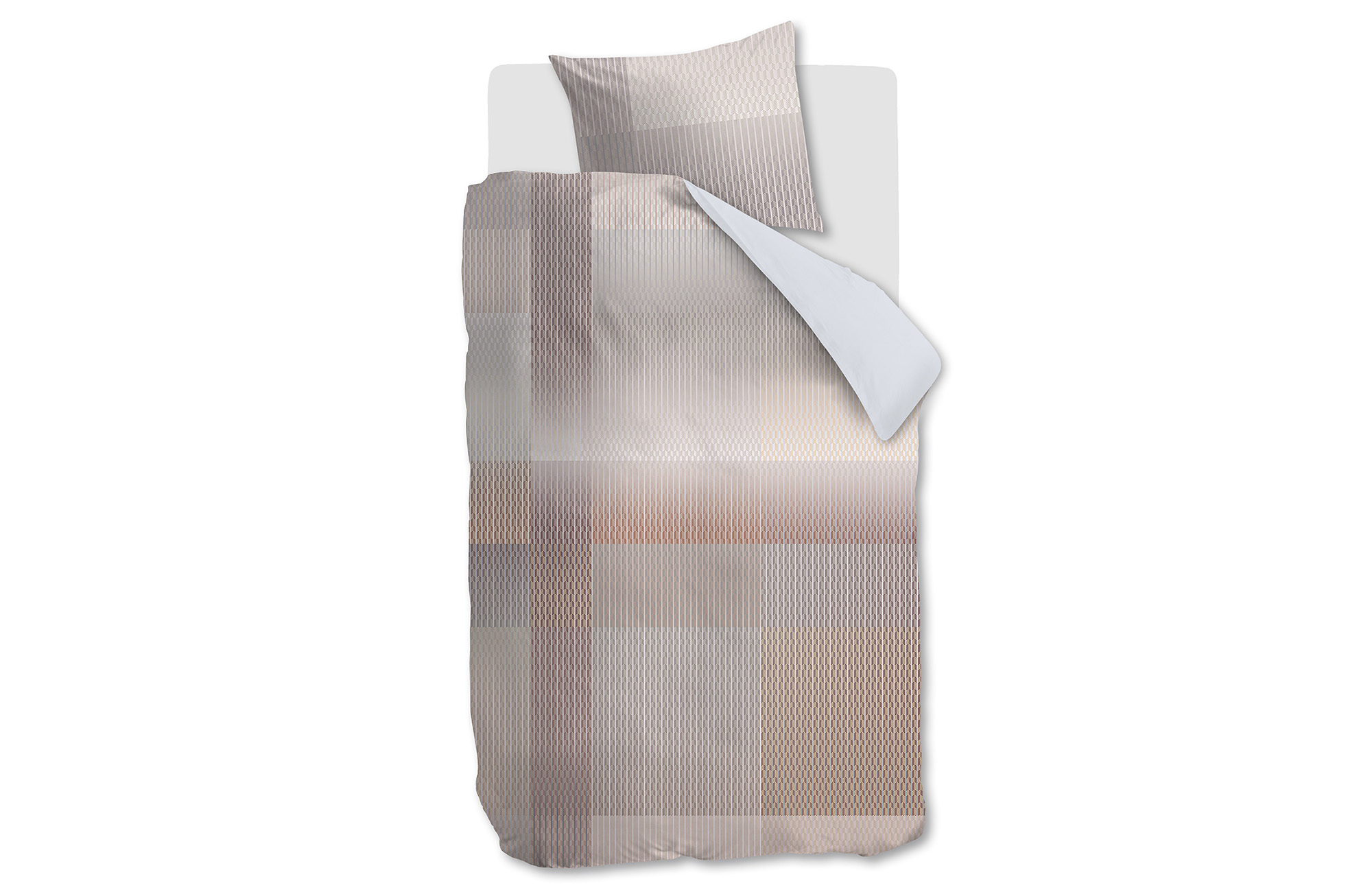 Kardol by Beddinghouse Digital Weave Dekbedovertrek Grey Green | Swiss Sense