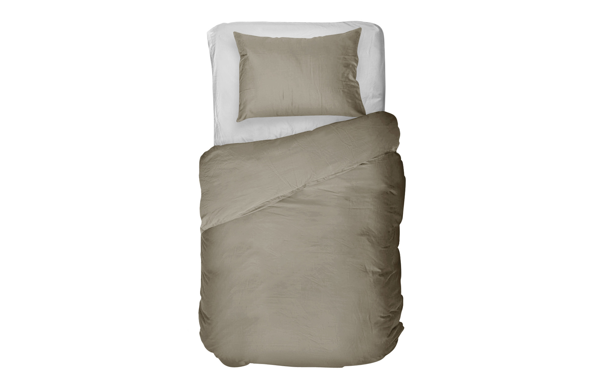Kayori Edo Dekbedovertrek Khaki | Swiss Sense