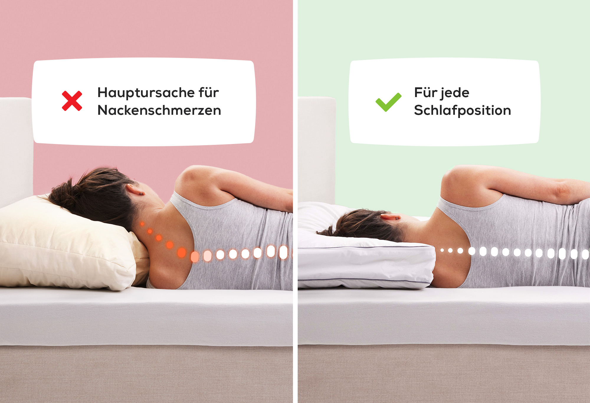 Das Weiche Kopfkissen - Anpassbar