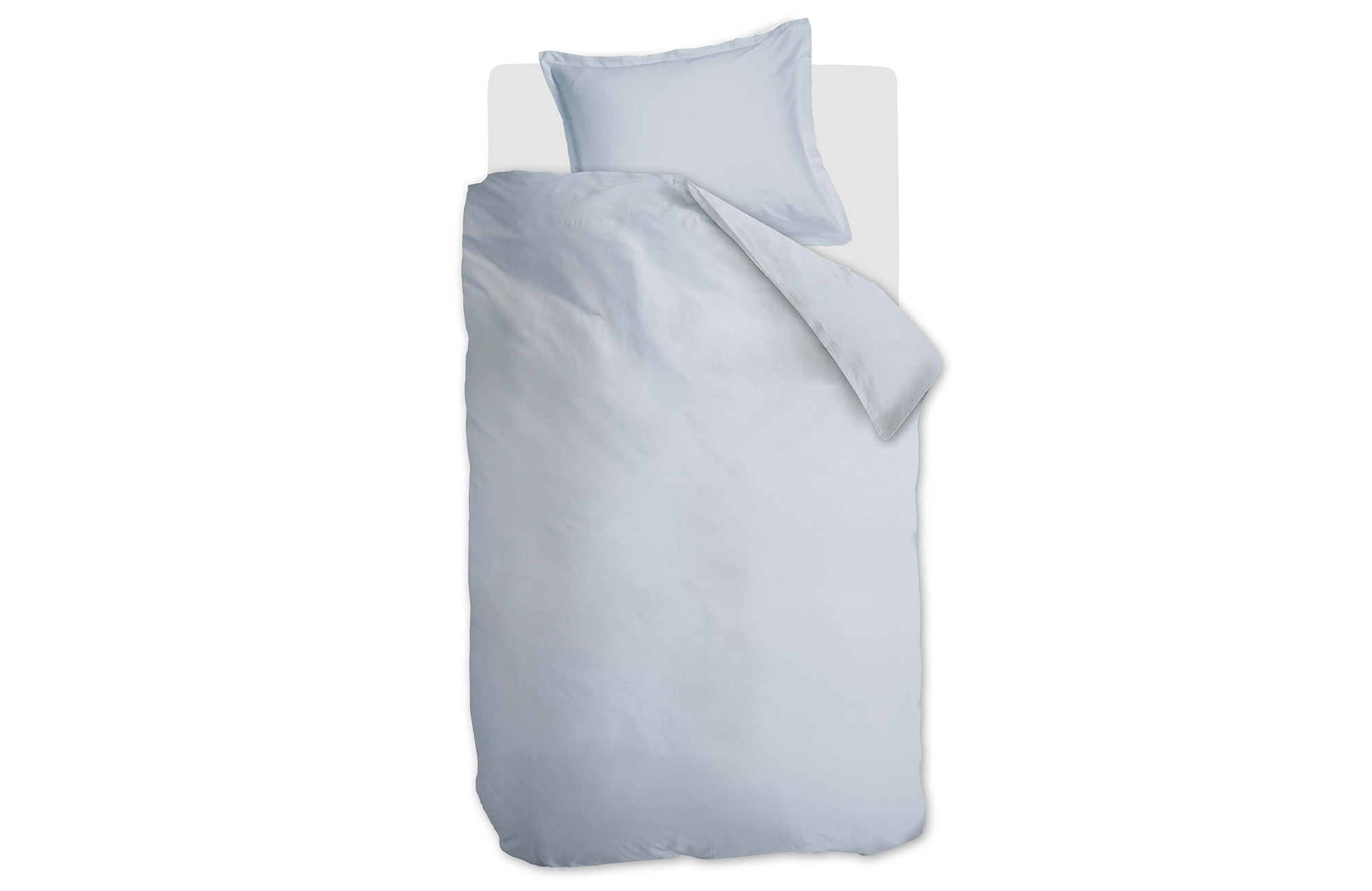 Ambiante Satin Dekbedovertrek Uni Light Blue | Swiss Sense